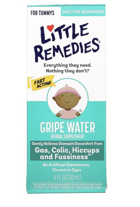 Little Remedies Little Tummies Gripe Water Herbal Supplement, 4 oz