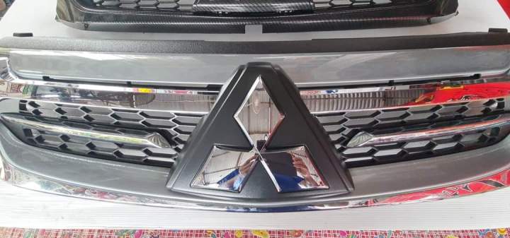 กระจังแปลงใส่-mitsubishi-triton-2015-ถึง-2018-ใส่ได้ทั้ง-2wd-และ-4wd-กระจังแท้ปาเจโร่-2015-18-แปลงใส่-triton-เวอร์ชั่น-สีเดิมเคลือบเงา-สวยเงางามคงทน