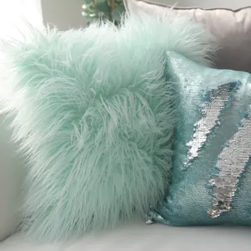 Cheap furry clearance pillows