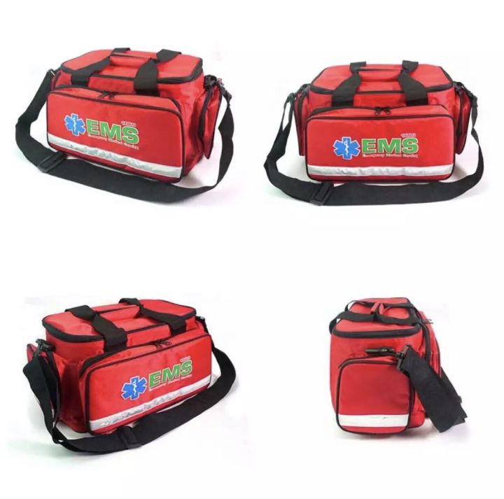 กระเป๋าปฐมพยาบาล-กระเป๋าพยาบาลฉุกเฉิน-ขนาดกลาง-สีแดง