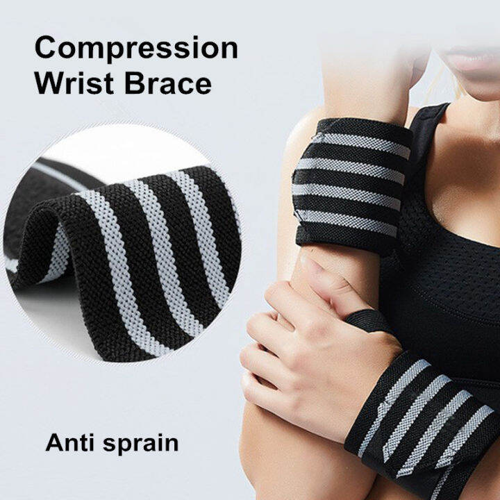 Elastic Wrist Wraps, 1 PC Wrist Support with Thumb Loops for Strength