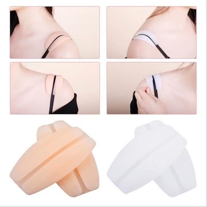 1 Pair Silicone Shoulder Pad Soft Bra Strap Holder Cushions Non