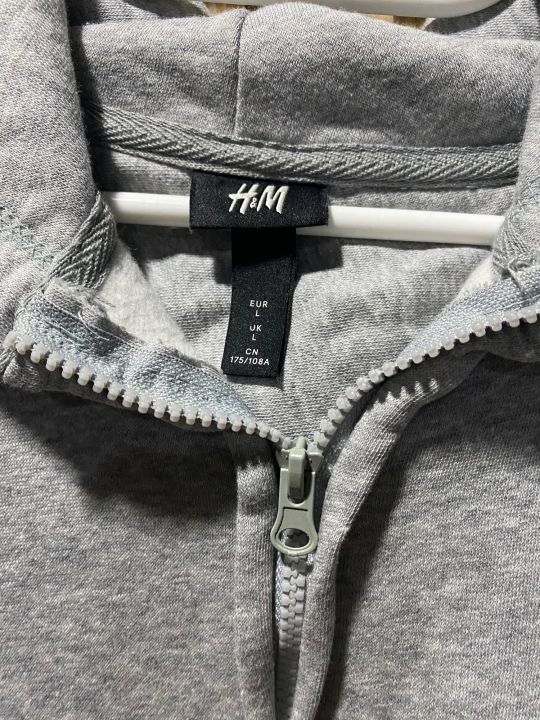 h-amp-m-เสื้อแจ็คเก็ต-มีฮูด-สีเทา-ไซส์-l-แท้-จาก-outlet