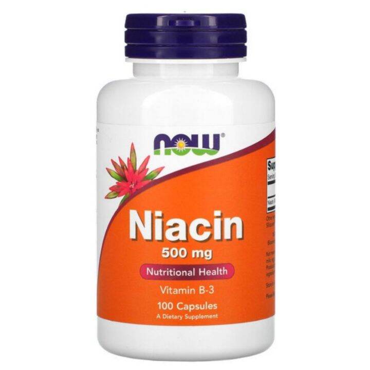 [ PRE ORDER ] Now Niacin, 500 mg x 100 Capsules {VITAMIN B3} Lazada