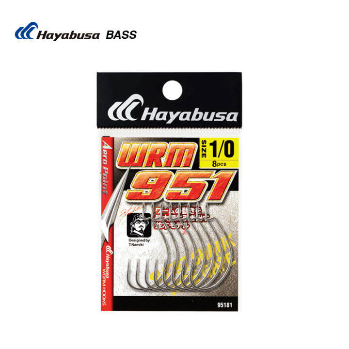 Japanese Original Hayabusa Luya Soft Bait Hook Wide Crank Hook Worm951