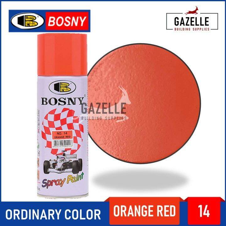 Bosny Spray Paint Orange Red 300g Lazada PH
