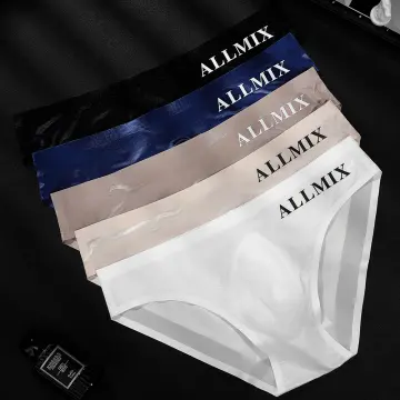 Men Ice Silk Underwear Boxer Breathable Solid Color Ultra Thin