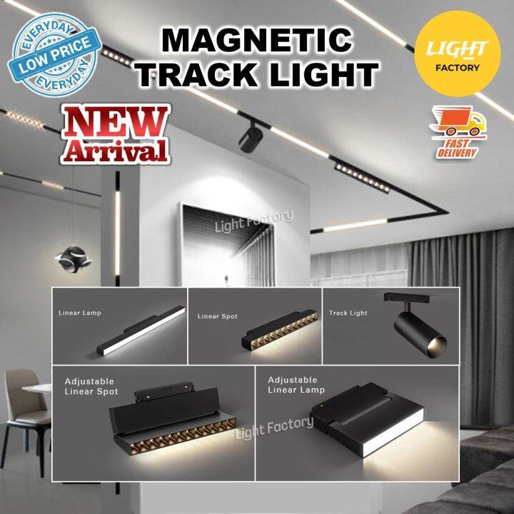 🔥NEW🔥 Smart Control 1M Track Light Rail Recessed/Surface Type