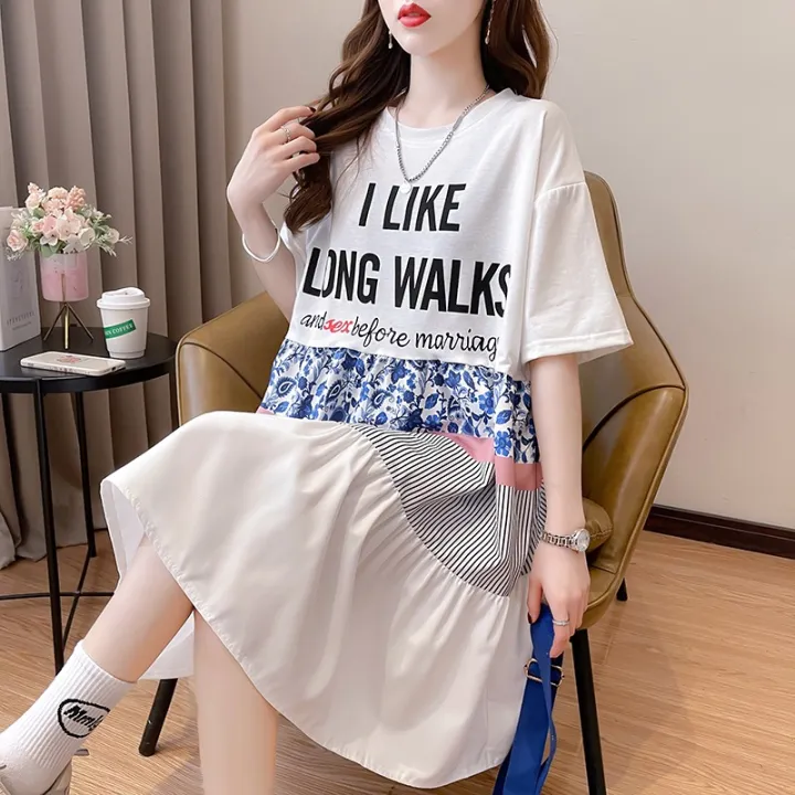 mid length tee shirt dresses