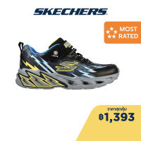 Skechers สเก็ตเชอร์ส รองเท้าเด็กผู้ชาย Boys Light Storm 2.0 Shoes - 400150L-BKBL Air-Cooled Memory Foam Lights, On/Off Button