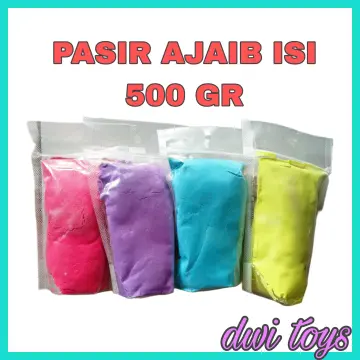 Jual Pasir Kinetik 500 gram Pasir Ajaib Mainan Edukasi Play Sand