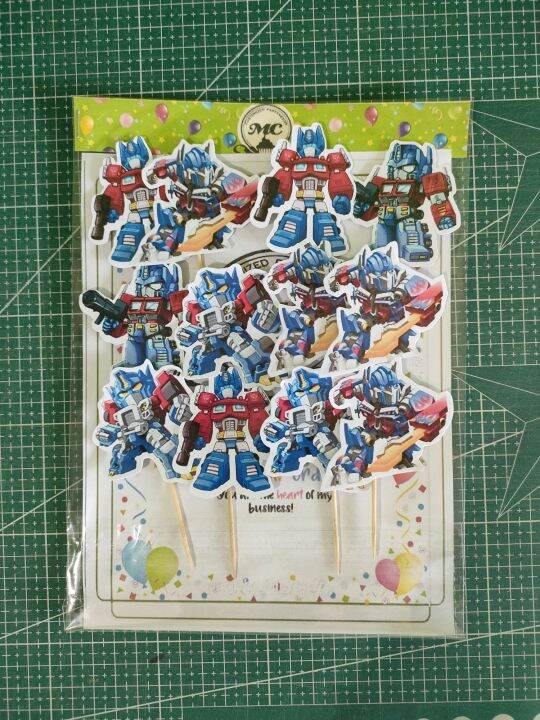 Transformer cupcake topper 12pcs | Lazada PH