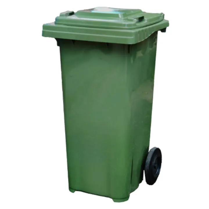 Outdoor 2 Wheel Waste Green Trash Dustbin 120L Mobile Garbage Bins ...