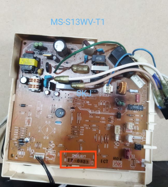 อะไหล่แท้อะไหล่ถอด-แผงวงจรแอร์มิตซูบิชิ-อิเล็คทริค-mitsubishi-electric-รุ่น-ms-s13wv-t1-dm00j617-อะไหล่แท้-อะไหล่ถอด