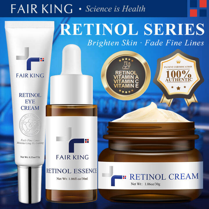 FAIR KING [BPOM] 3PCS Retinol Cream+Eye Cream+Facial Serum Anti-Aging ...