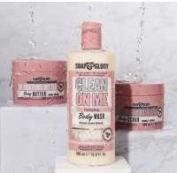 กลิ่นหอมมาก ติดทน Soap &amp; Glory โซพ แอนด์ กลอรี่ คลีน ออน มี ไฮเดรติ้ง บอดี้ วอช