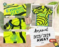 เสื้อฟุตบอลทีม อาเซน่อล ชุดเยือน ปี2023/2024 เกรดแฟนบอล ARSENAL AWAY 2023/2024 (AAA)