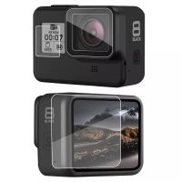 3 in 1 ฟิล์มกระจกนิรภัย กันรอย GoPro Hero 8 กันรอยจอหลัง LCD + เลนส์ + จอหน้า