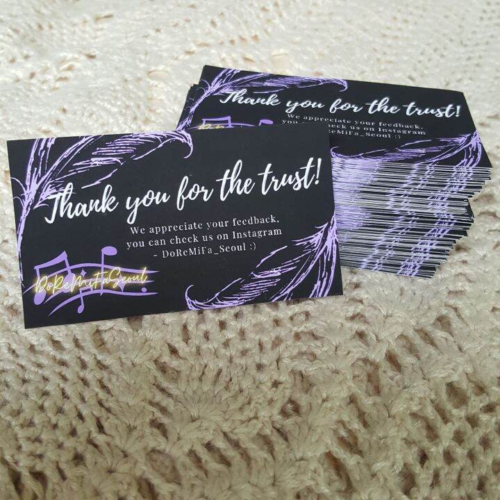 Personalized Note Card/ Business Card Lazada PH