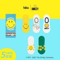 พร้อมส่งในไทย?? ถุงเท้า Smiley? 1 กล่องมี5คู่ ? ส่งไวมาก