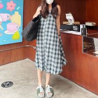 HERDAILY STUDIO sunny dress - fluffy tartan green