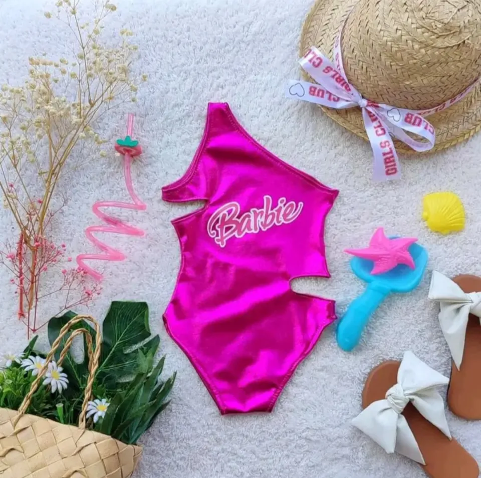 pink barbie swimsuit