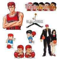 สติกเกอร์ติดรถลายการ์ตูนอะนิเมะ Slam Dunk สติกเกอร์ติดรถตกแต่งสร้างสรรค์มีสไตล์เฉพาะตัวสติกเกอร์สะท้อนแสงเมเปิ้ลลายดอกซากุระ