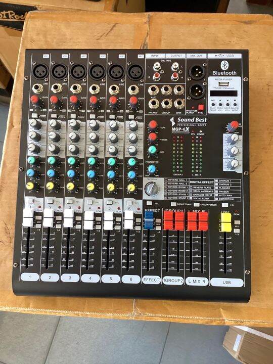 MIXER Sound Best MGP6X เอฟเฟกแท้ USB บูธูท Lazada.co.th