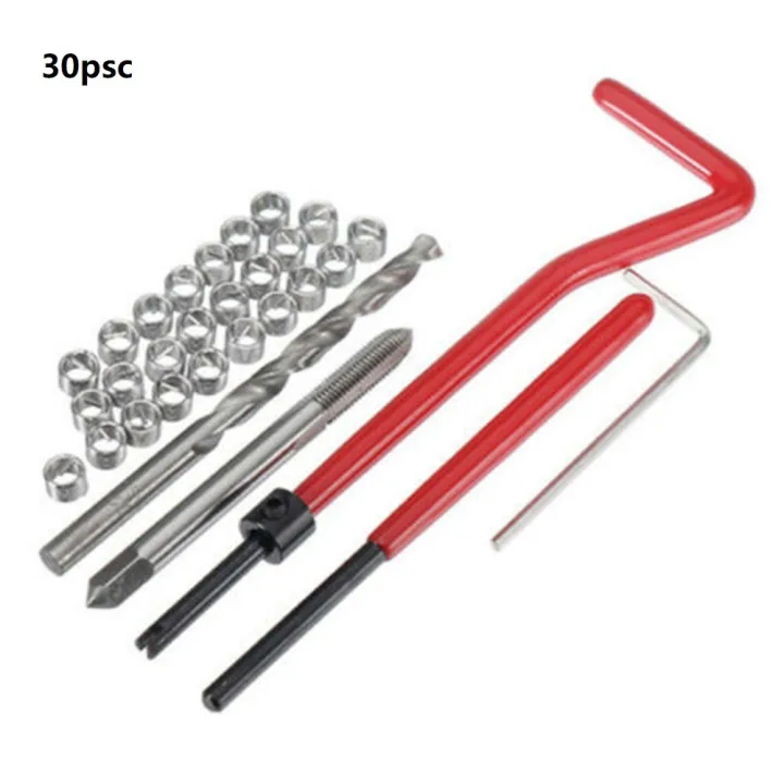 30pcs Metric Thread Repair Kit M8 Screw Thread Inserts for Restoring Damaged Threads Repair