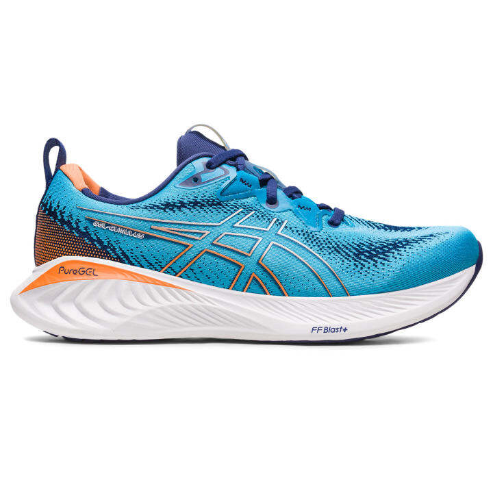 asics-gel-cumulus-25-men-running-รองเท้า-ผู้ชาย-รองเท้าผ้าใบ-รองเท้าวิ่ง-ของแท้-หน้ากว้าง-2e-island-blue-sun-peach