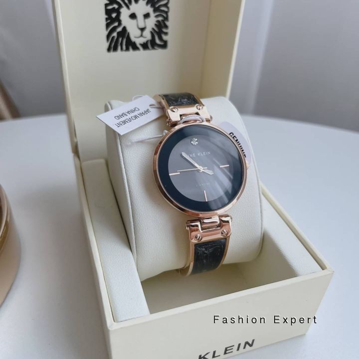 ของแท้100-ak-2512-anne-klein-womens-diamond-accented-dial-bangle-watch