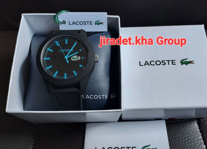 นาฬิกาข้อมือผู้ชาย-lacoste-สายสีดำ-รุ่น-lc2010791-หน้าปัดอะนาล็อก-เป็นสินค้ามีใบรับประกันสินค้าว่าเป็นของแท้แน่นอน-ขายต่อซื้อมา-พ-ย-2565-สินค้ามีการใช้งานมา-9-เดือน