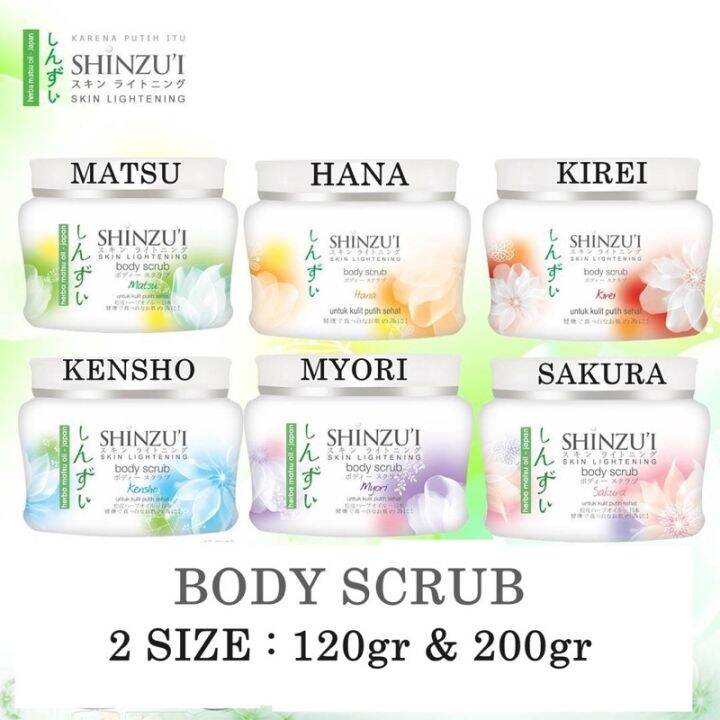 Shinzui Skin Lightening Body Scrub Shinzu'i Body Scrub Lulur badan