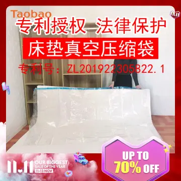 Foam Mattress Vacuum Bag for Moving/Storage-Compress Mattress by 80% Vacuum  Seal