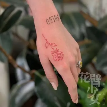 Tattoo  Traditional hand tattoo Pretty hand tattoos Red tattoos