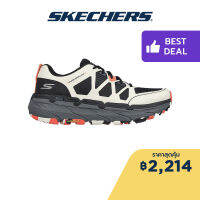 Skechers สเก็ตเชอร์ส รองเท้าผู้ชาย Men Max Cushioning Premier Trail Lunar Rock Trail &amp; Hiking Shoes - 220592-BKWR Air-Cooled Goga Mat Goodyear Rubber, Water Repellent, Max Cushioning, Natural Rocker Technology, Ortholite, Trail, Ultra Go