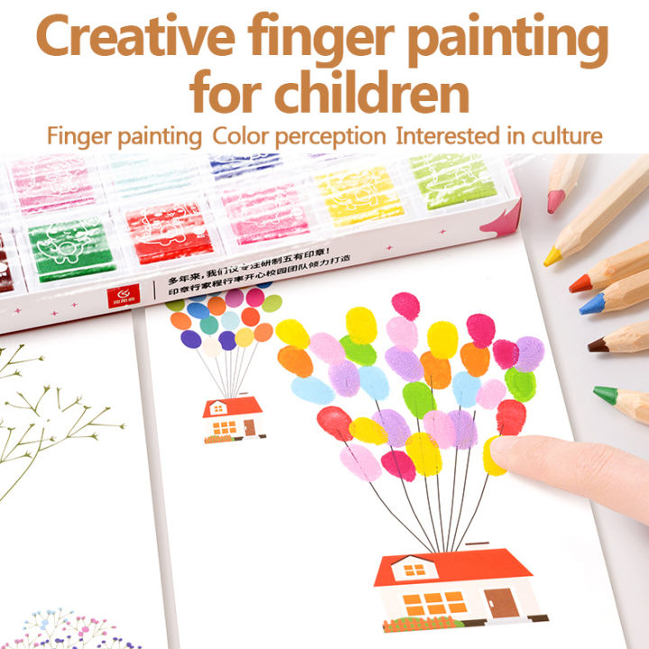 Finger Drawing Toys Kids Finger Paint Tool Kit Kids Washable