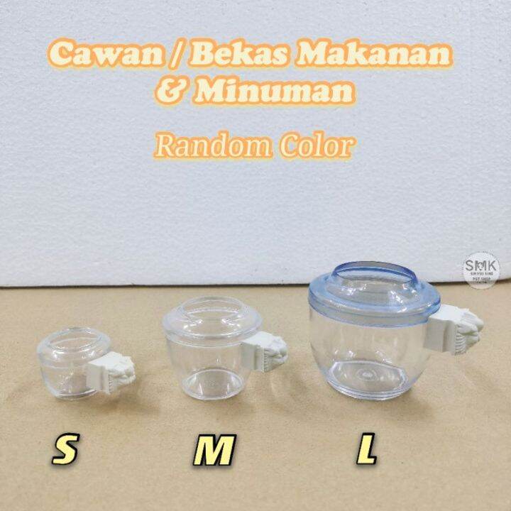 Ready Stock🔥Bekas/Cawan Makanan & Minuman Burung/Pet Bowl | Lazada