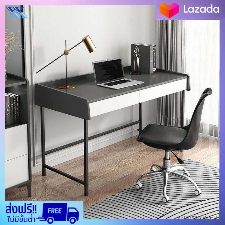 โต๊ะทำงาน โต๊ะคอมพิวเตอร์ โต๊ะคอม โต๊ะทํางานถูก โต๊ะอ่านหนังสือ โต๊ะเก็บของ  มีลิ้นชัก โต๊ะลิ้นชัก ราคาถูกมาก คุ้มสุดๆ | Lazada.Co.Th