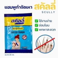 สคัลลี่ กำจัดเหา ฆ่าเหา แชมพูฆ่าเหา แชมพูขจัดเหา ปลอดภัย อ่อนโยน scully anti-live shampoo 20 ml.