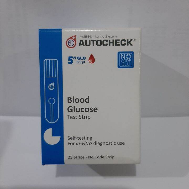 Strip Merek Autocheck autocheck strip gula darah isi 25 strip | Lazada Indonesia