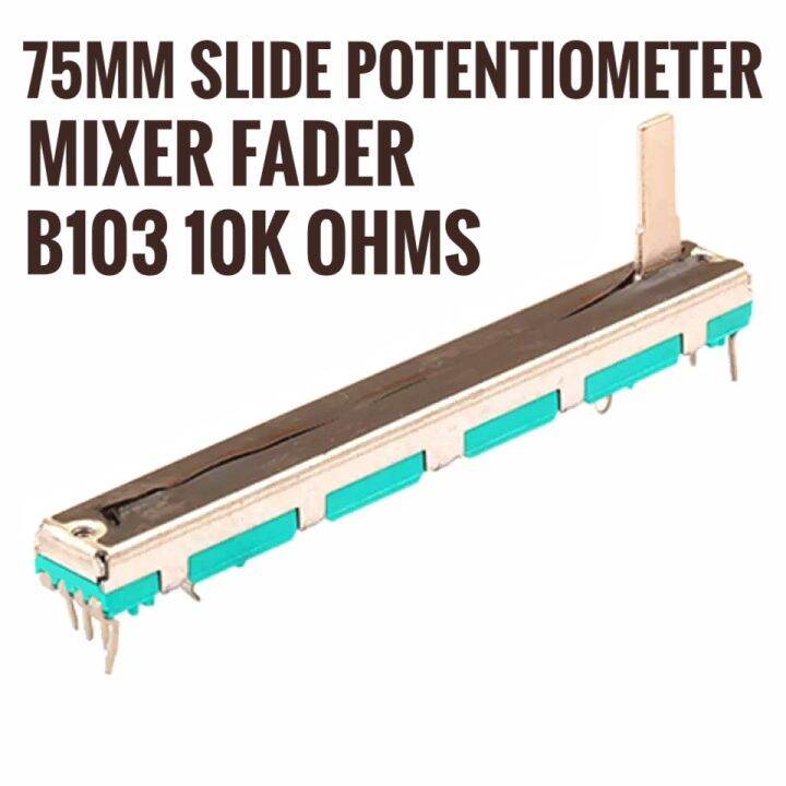 1pc 75mm Slide Potentiometer Mixer Fader Variable Resistor B103 B10k