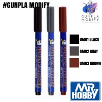 Gundam Marker ปากกา Panel Line หัวเข็ม GM01สีดำ, GM02 สีเทา, GM03 สีน้ำตาล