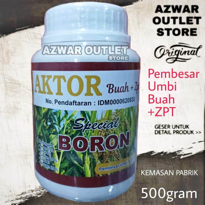 AKTOR BUAH +ZPT spesial BORON | pupuk NPK + ZPT pembesar umbi dan buah