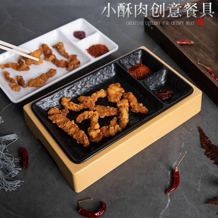 Creative Melamine Hot Pot Shop Special Small Crisp Flesh Plate Hotel