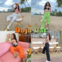 FLAT2112 FF0277 : DOJA CAT SWEATPANTS  กางเกงเอวสม็อค มีเชือกผูกตรงเอว ปลายขารูดเชือกเป็นจั๊มได้