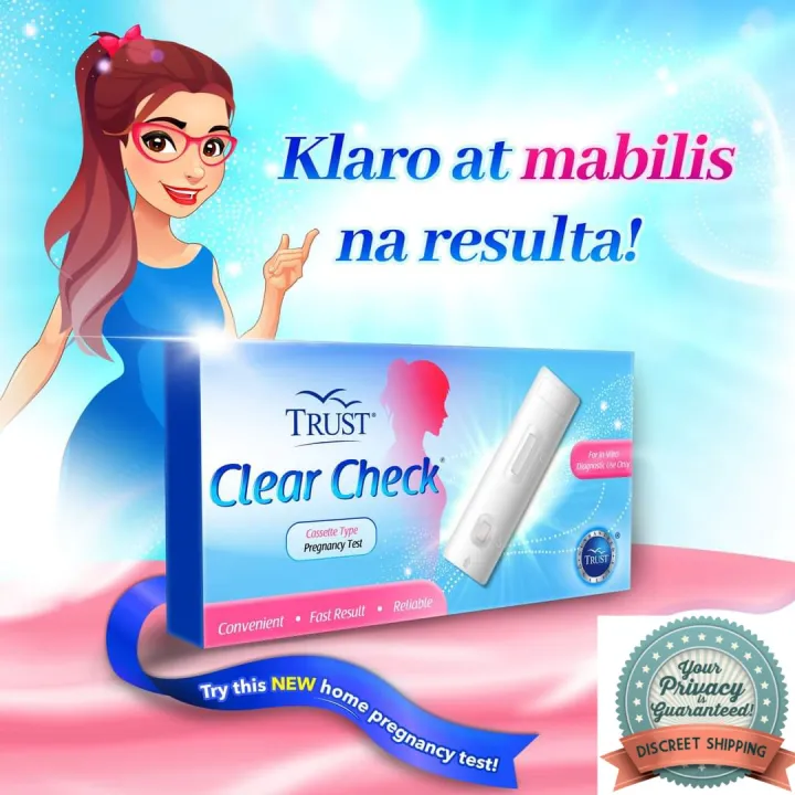 TRUST CLEAR PREGNANCY TEST KIT (WITH DROPPER) DISCREET PACKAGING