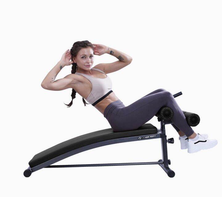 Finer Form Sit Up Bench with Reverse Crunch Handle for Ab Bench