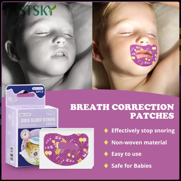 PASTSKY Kids Mouth Seal Anti-open Mouth Breathing Anti Snoring Patch ...