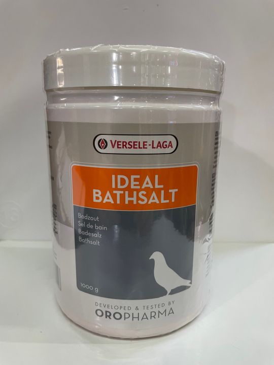 เกลืออาบน้ำนก IDEAL BATHSALT กำจัดไร และฆ่าเชื้อโรค  สำหรับนกทุกชนิด(1000g)